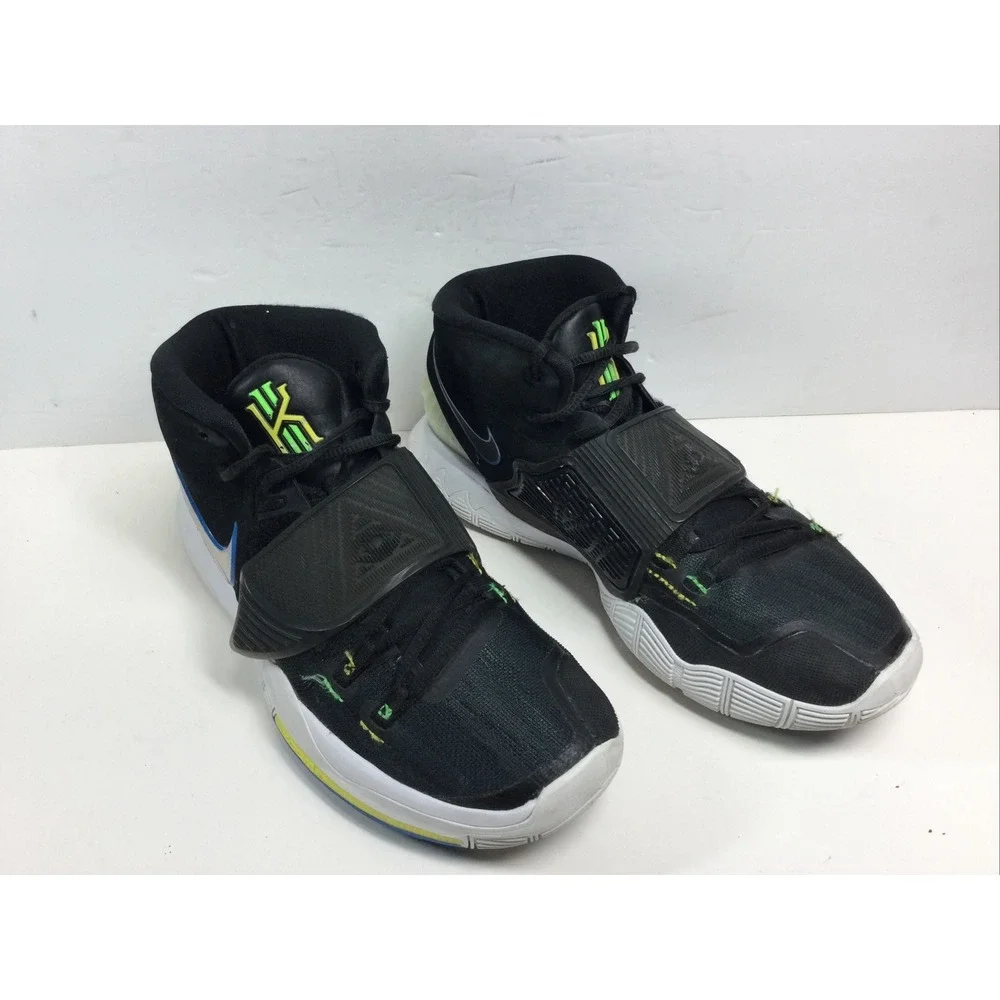 Nike Kyrie 6 Basketball Shoes Mens Sz 8.5 Sneakers Black‎ Hi Top BQ4630-004